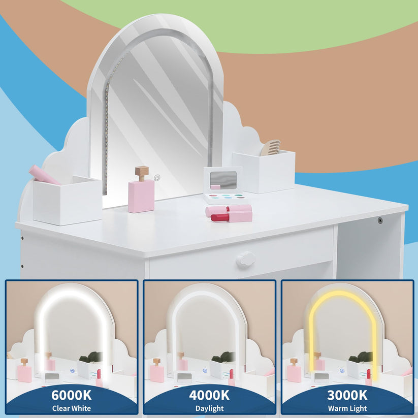 Dimensions de la coiffeuse enfant Garvee