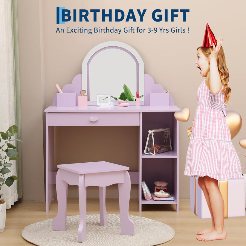 Vue complète de la coiffeuse enfant Garvee